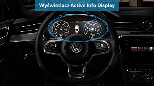 volkswagen arteon wyswietlacz active display