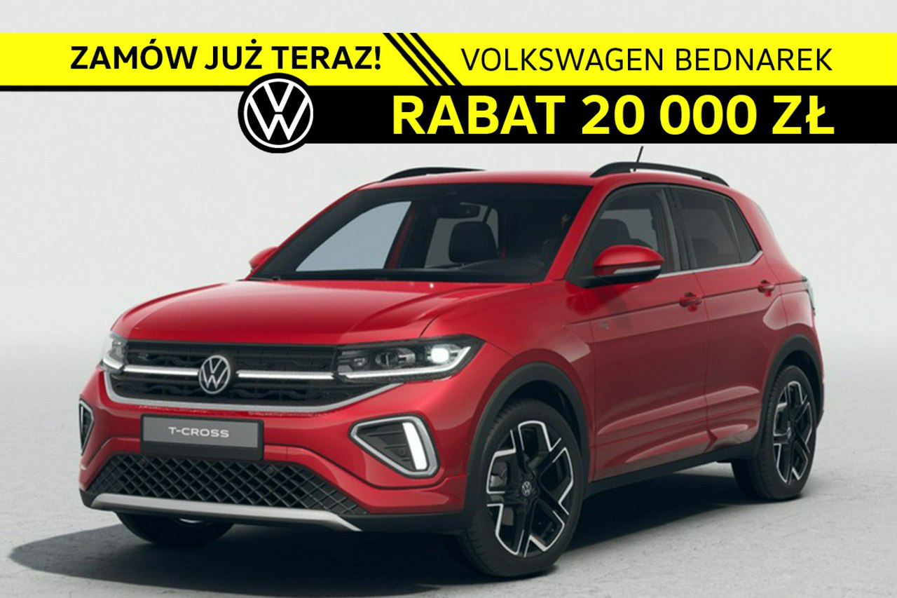 T-Cross R-Line Plus 1.0 TSI 116 KM DSG, Zamów już teraz!
