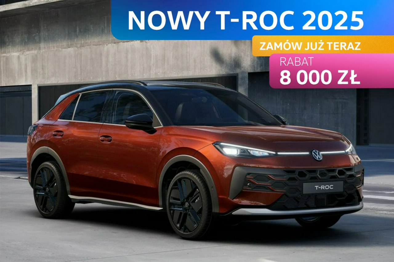 T-Roc NOWY T-ROC 2025! Wersja Style 1.5 eTSI 150 KM DSG Zamów już teraz!