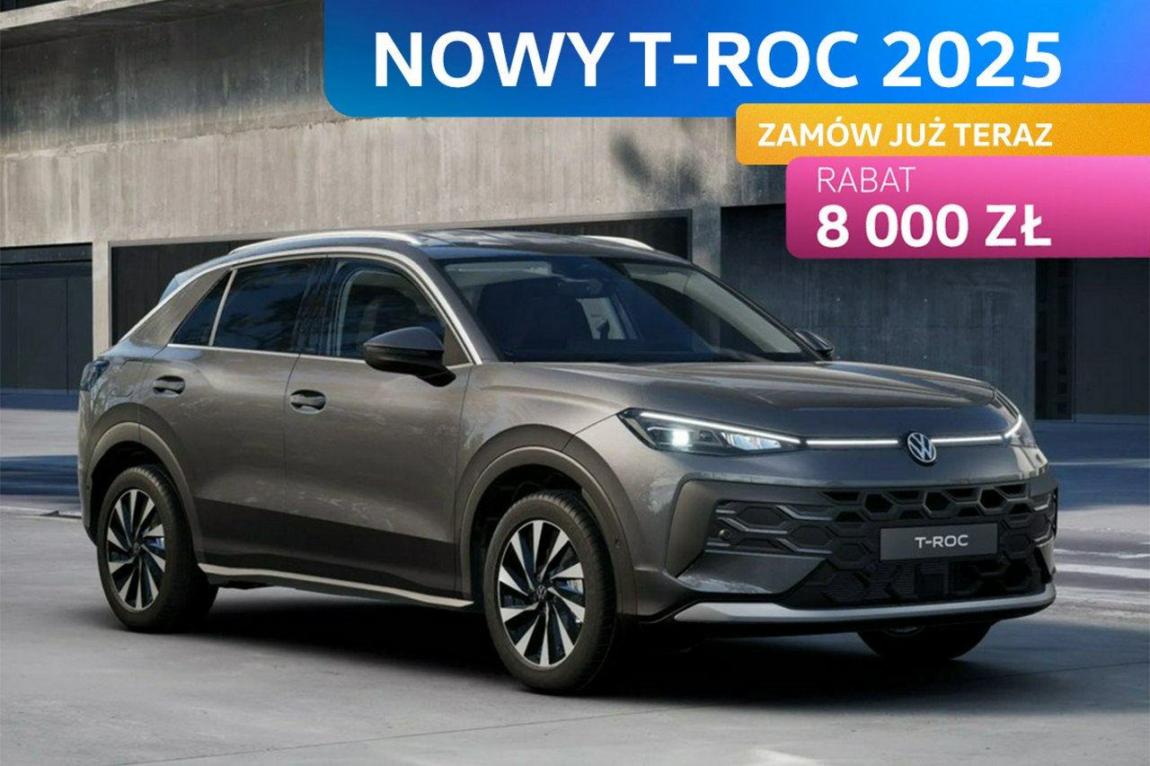 T-Roc NOWY T-ROC 2025! Wersja Style 1.5 eTSI 116 KM DSG Zamów już teraz!