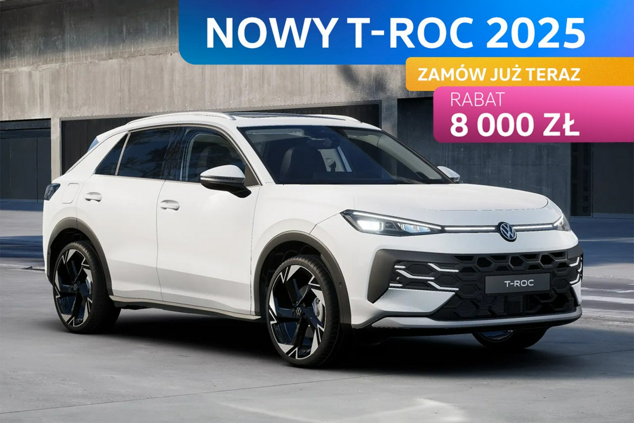 T-Roc NOWY T-ROC 2025! Wersja Style 1.5 eTSI 150 KM DSG Zamów już teraz!
