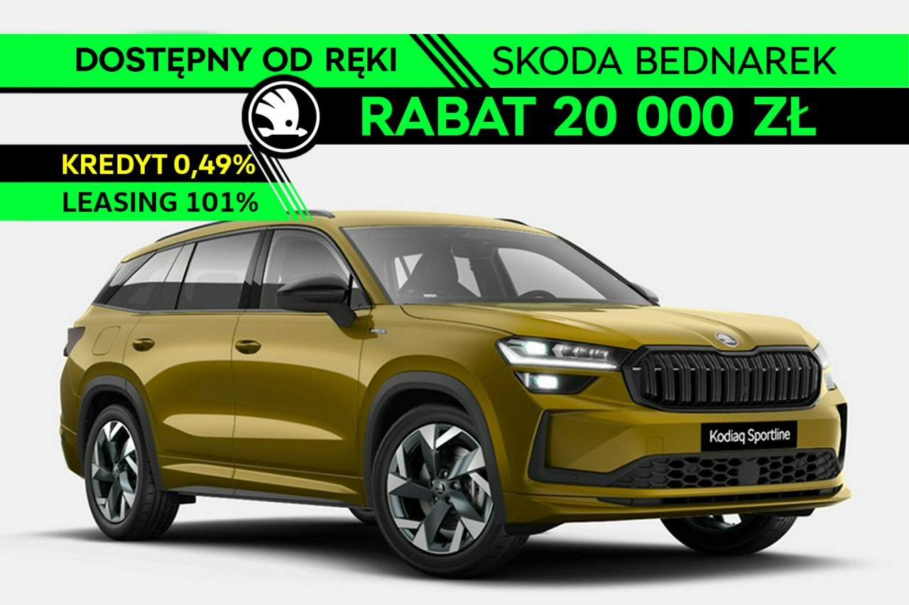 Kodiaq Sportline 2.0 TDI 193 KM DSG 4x4 - Dostępny od ręki!
