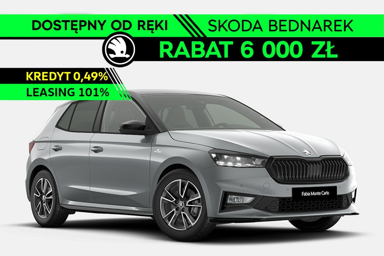 Fabia Monte Carlo 1.0 TSI 115 KM DSG - Dostępny od ręki!